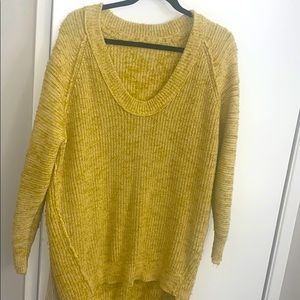 Yellow oversized sweater